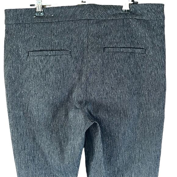 Chico's Dress Pants Women 0 US Size 8R Speckled Gray Woven Cropped Rayon Blend - Picture 5 of 15